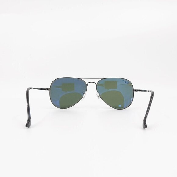 Ray-Ban RB3689 Aviator Metal Sunglasses Black OS - Picture 5 of 14